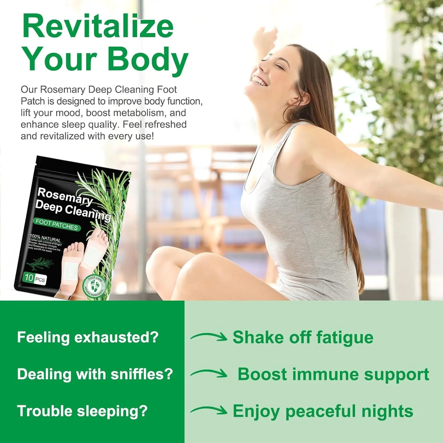 20PCS Natural Herbal Foot Detox Patches,Gingerbamboo Deep Cleansing Pads for Stress Relieftoxin Removal, Better Sleep & Wellness Fitnesstreatment Healthcare Solution Therapeutichealthy Therapy